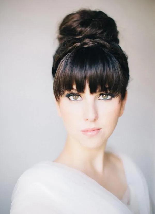 Прически с челкой (фото). Прически с челкой женские. 67 Chelka (64)