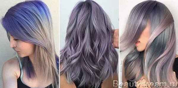 Фиолетовая краска для волос на темные волосы 2019 год. Фиолетовая краска для волос. 29