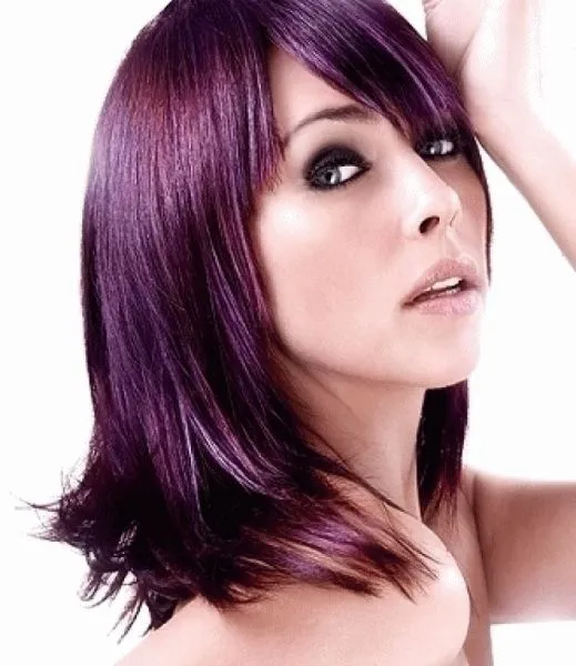 Фиолетовая краска для волос на темные волосы 2019 год. Фиолетовая краска для волос. 35
