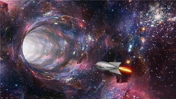 Существуют ли червоточины? Если параллельные вселенные существуют, вероятно, в одной из них человечество изобрело космические корабли, способные путешествовать в далекий космос. Фото.