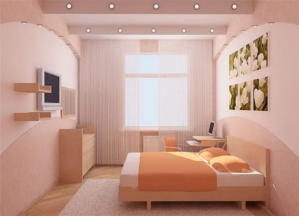 Особенности дизайна спальни 5 кв м. Комната 5 кв м. 103