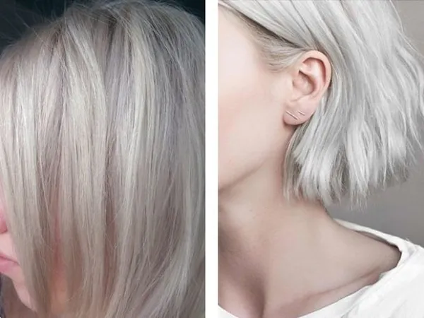 модный цвет волос 2023-2024 года: холодный блонд