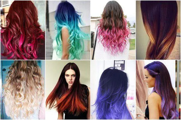 Окрашивание волос в два цвета — 13 лучших вариантов. Покраска волос в два цвета. 18
