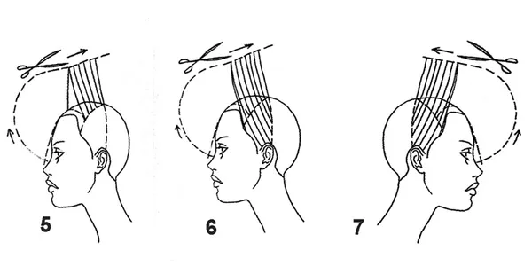 Схема стрижки на длинные волосы