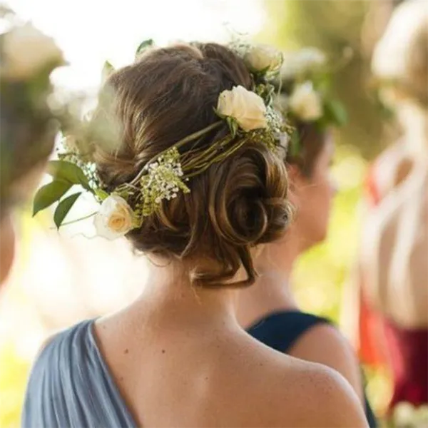 Свадебные прически на короткие волосы - 100 красивых фото. Свадебные прически на короткие волосы. 32