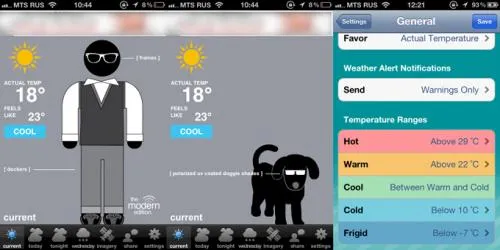 Как завтра одеться по погоде в Москве. Приложение подскажет, как одеться по погоде
