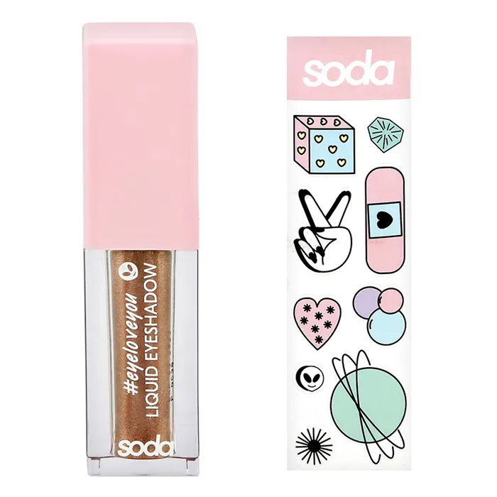 Тени для век Soda Liquid Eyeshadow жидкие тон 004 Mermaid Skin